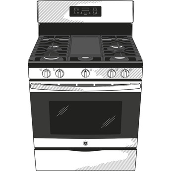 GE 30" Slate Gas Sealed Burner Range — thumbnail 26