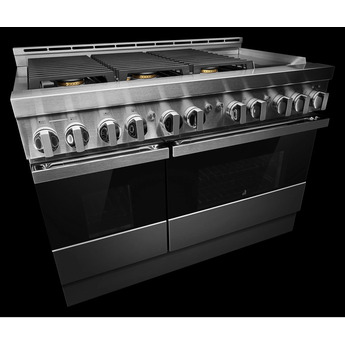 Jenn Air Jenn-Air JGRP548HM Noir Series 48 Inch Stainless Steel Gas Convection Double Ove — thumbnail 19