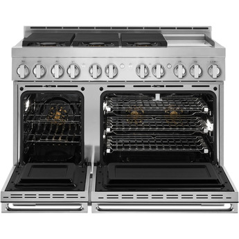 Jenn Air Jenn-Air JGRP548HM Noir Series 48 Inch Stainless Steel Gas Convection Double Ove — thumbnail 25