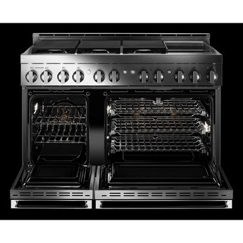 Jenn Air Jenn-Air JGRP548HM Noir Series 48 Inch Stainless Steel Gas Convection Double Ove — thumbnail 3