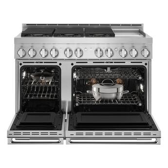 Jenn Air Jenn-Air JGRP548HM Noir Series 48 Inch Stainless Steel Gas Convection Double Ove — thumbnail 7