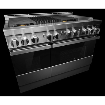 Jenn Air Jenn-Air JGRP748HM Noir Series 48 Inch Stainless Steel Gas Convection Double Ove — thumbnail 18