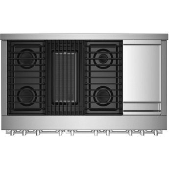 Jenn Air Jenn-Air JGRP748HM Noir Series 48 Inch Stainless Steel Gas Convection Double Ove — thumbnail 8