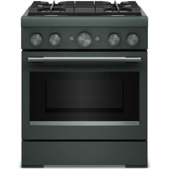 KitchenAid 30-Inch 4 Burner Commercial-Style Dual Fuel Range with No Preheat Air Fry Mode: Juniper — thumbnail 2