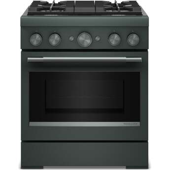 KitchenAid 30-Inch 4 Burner Commercial-Style Dual Fuel Range with No Preheat Air Fry Mode: Juniper — thumbnail 3