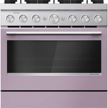 KitchenAid 36-Inch 6 Burner Commercial-Style Dual Fuel Range with No Preheat Air Fry Mode: Wildflower — thumbnail 3