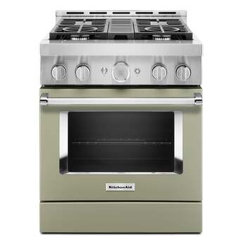 Kitchen Aid KitchenAid 30" 4.1 cu. ft. Avocado Cream Commercial-Style Natural Gas Sealed Bur