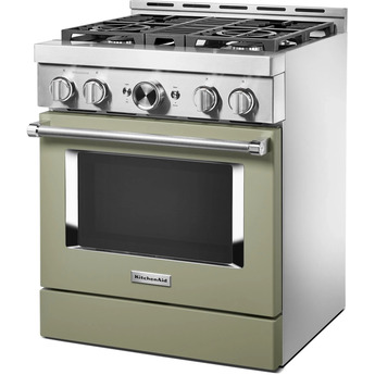 Kitchen Aid KitchenAid 30" 4.1 cu. ft. Avocado Cream Commercial-Style Natural Gas Sealed Bur — thumbnail 22