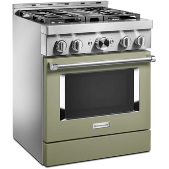 Kitchen Aid KitchenAid 30" 4.1 cu. ft. Avocado Cream Commercial-Style Natural Gas Sealed Bur — thumbnail 23