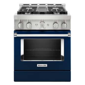Kitchen Aid KitchenAid 30" 4.1 cu. ft. Ink Blue Commercial-Style Natural Gas Sealed Burner R