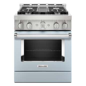 Kitchen Aid KitchenAid 30" 4.1 cu. ft. Misty Blue Commercial-Style Natural Gas Sealed Burner