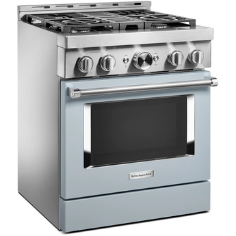 Kitchen Aid KitchenAid 30" 4.1 cu. ft. Misty Blue Commercial-Style Natural Gas Sealed Burner — thumbnail 25