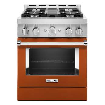 Kitchen Aid KitchenAid 30" 4.1 cu. ft. Scorched Orange Commercial-Style Natural Gas Sealed B
