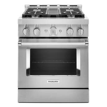 Kitchen Aid KitchenAid 30" 4.1 cu. ft. Stainless Steel Commercial-Style Natural Gas Sealed B