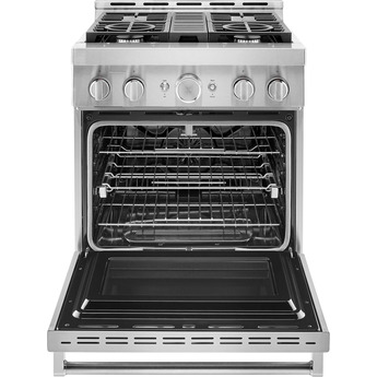 Kitchen Aid KitchenAid 30" 4.1 cu. ft. Stainless Steel Commercial-Style Natural Gas Sealed B — thumbnail 18