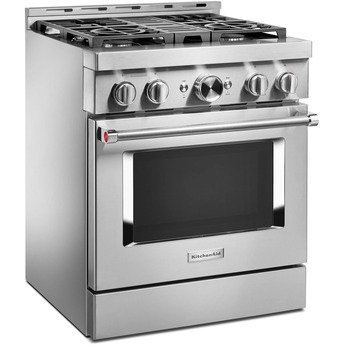 Kitchen Aid KitchenAid 30" 4.1 cu. ft. Stainless Steel Commercial-Style Natural Gas Sealed B — thumbnail 28