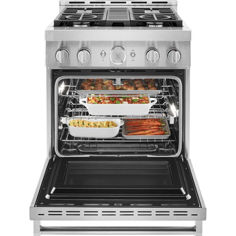 Kitchen Aid KitchenAid 30" 4.1 cu. ft. Stainless Steel Commercial-Style Natural Gas Sealed B — thumbnail 33