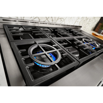 Kitchen Aid KFGC558JPA 48 Inch Gas Freestanding Range — thumbnail 17