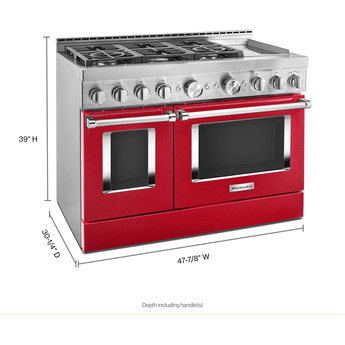 Kitchen Aid KFGC558JPA 48 Inch Gas Freestanding Range — thumbnail 26