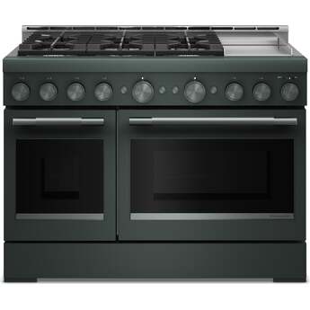 KitchenAid 48-Inch 6 Burner Commercial-Style Gas Range with Griddle: Juniper — thumbnail 4