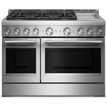 KitchenAid 48-Inch 6 Burner Commercial-Style Gas Range with Griddle: Stainless Steel