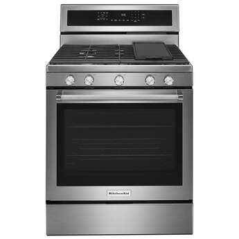 Kitchen Aid KitchenAid 30" Stainless Steel Freestanding Natural Gas Range - Convection