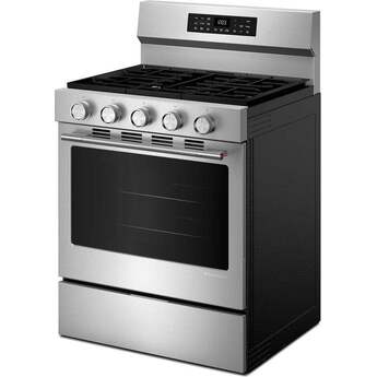 KitchenAid 30 inch 5.0 Cu. Ft. Smart Freestanding Gas Range with Convection Cooking Modes: Stainless Steel — thumbnail 8