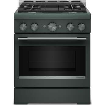 KitchenAid 30-Inch 4 Burner Commercial-Style Gas Range with No Preheat Air Fry Mode: Juniper — thumbnail 5