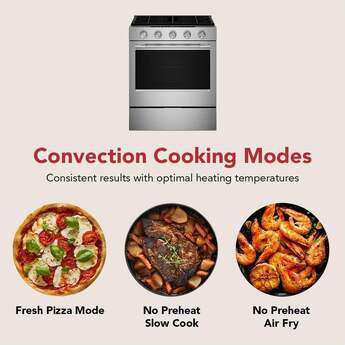 KitchenAid 5.0 Cu. Ft. Smart Slide-in Gas Range with Convection Cooking Modes and 2-in-1 Burner: Stainless Steel — thumbnail 15