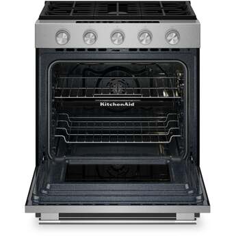 KitchenAid 5.0 Cu. Ft. Smart Slide-in Gas Range with Convection Cooking Modes and 2-in-1 Burner: Stainless Steel — thumbnail 18