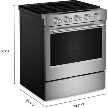 KitchenAid 5.0 Cu. Ft. Smart Slide-in Gas Range with Convection Cooking Modes and 2-in-1 Burner: Stainless Steel — thumbnail 27