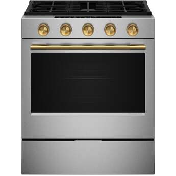 KitchenAid 5.0 Cu. Ft. Smart Slide-in Gas Range with Convection Cooking Modes and 2-in-1 Burner: Stainless Steel — thumbnail 9