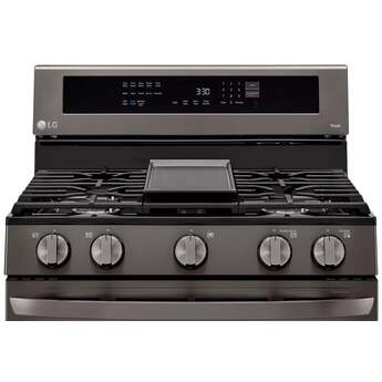 LG 30" Fingerprint Resistant Black Stainless Steel Natural Gas ThinQ InstaView Sealed Burner Range with Air Fry - Convection — thumbnail 15