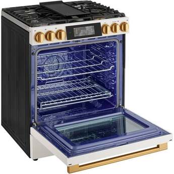 LG Signature Series 30 Inch 6.3 Cu. Ft. Smart Gas Slide-In Range With Inverter Probake Convection, Air Fry, Air Sous Vide, And Flex Control Knobs: Essence White — thumbnail 6