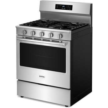 Maytag 30 Inch. 5.0 Cu. Ft. Gas Range With Steam Clean: Stainless Steel — thumbnail 5