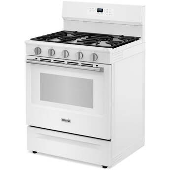 Maytag 30 Inch, 5.3 Cu. Ft. Gas Range With No Preheat Air Fry and Air Baking: White — thumbnail 13