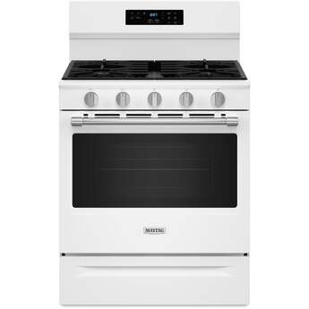 Maytag 30 Inch, 5.3 Cu. Ft. Gas Range With No Preheat Air Fry and Air Baking: White — thumbnail 21