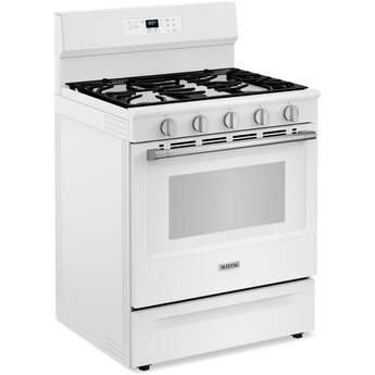 Maytag 30 Inch, 5.3 Cu. Ft. Gas Range With No Preheat Air Fry and Air Baking: White — thumbnail 27