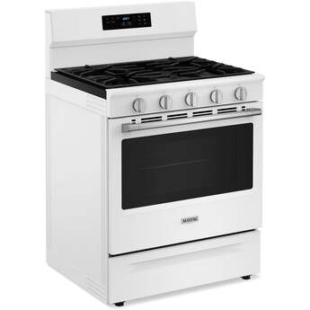 Maytag 30 Inch, 5.3 Cu. Ft. Gas Range With No Preheat Air Fry and Air Baking: White — thumbnail 28