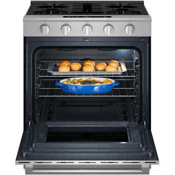 Maytag 30-Inch Wide Slide-In Gas Range with Grill Mode and No Preheat Air Fry - 5.0 Cu. Ft.: Fingerprint-Resistant Stainless Steel — thumbnail 8
