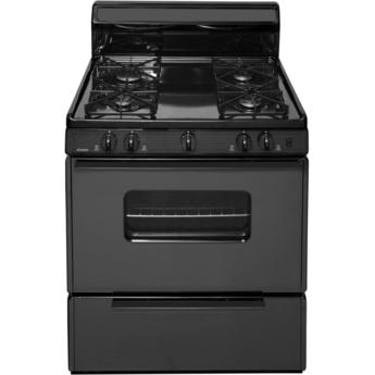 Premier SMK290BP 30 Inch Black Gas  Freestanding Range
