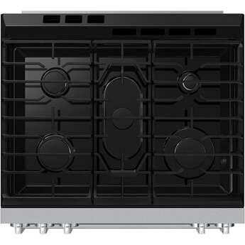 Samsung 30 Inch Slide-In Gas Smart Range with 5 Sealed Burners, 6.0 cu. ft. Convection Oven, 17K BTU Power Burner, Griddle, Storage Drawer, No-Preheat Air Fry Max, Self Clean, and ADA Compliant: Stainless Steel — thumbnail 21