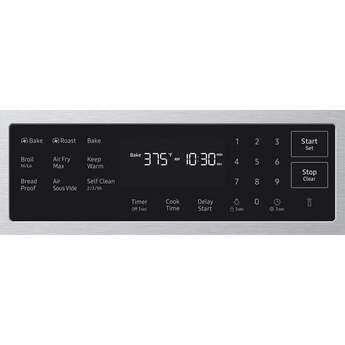Samsung 30 Inch Slide-In Gas Smart Range with 5 Sealed Burners, 6.0 cu. ft. True Convection Oven, 18K BTU Dual Ring Burner, Griddle, Storage Drawer, No-Preheat Air Fry Max, Self Clean, and ADA Compliant: Stainless Steel — thumbnail 2