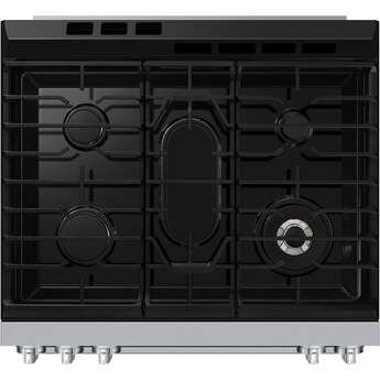 Samsung 30 Inch Slide-In Gas Smart Range with 5 Sealed Burners, 6.0 cu. ft. True Convection Oven, 23K BTU Dual Ring Burner, Reversible Griddle, Storage Drawer, No-Preheat Air Fry Max, Self Clean, and ADA Compliant: Stainless Steel — thumbnail 25