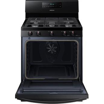 Samsung NX58T5601SB 30 Inch Black Gas Convection Freestanding Range — thumbnail 3