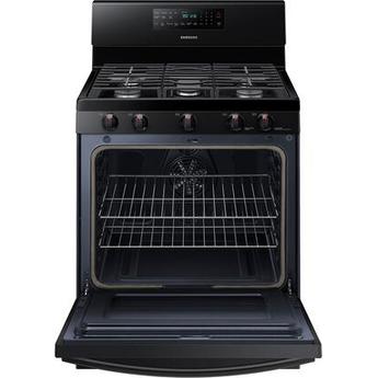 Samsung NX58T5601SB 30 Inch Black Gas Convection Freestanding Range — thumbnail 5