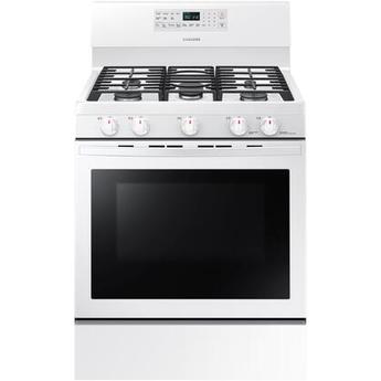 Samsung NX58T5601SW 30 Inch White Gas Convection Freestanding Range — thumbnail 2