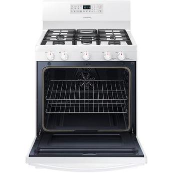 Samsung NX58T5601SW 30 Inch White Gas Convection Freestanding Range — thumbnail 3
