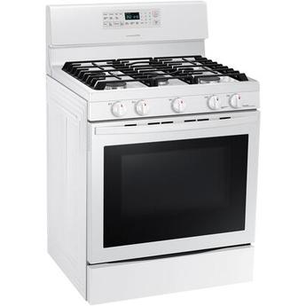 Samsung NX58T5601SW 30 Inch White Gas Convection Freestanding Range — thumbnail 4