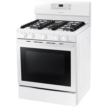 Samsung NX58T5601SW 30 Inch White Gas Convection Freestanding Range — thumbnail 5
